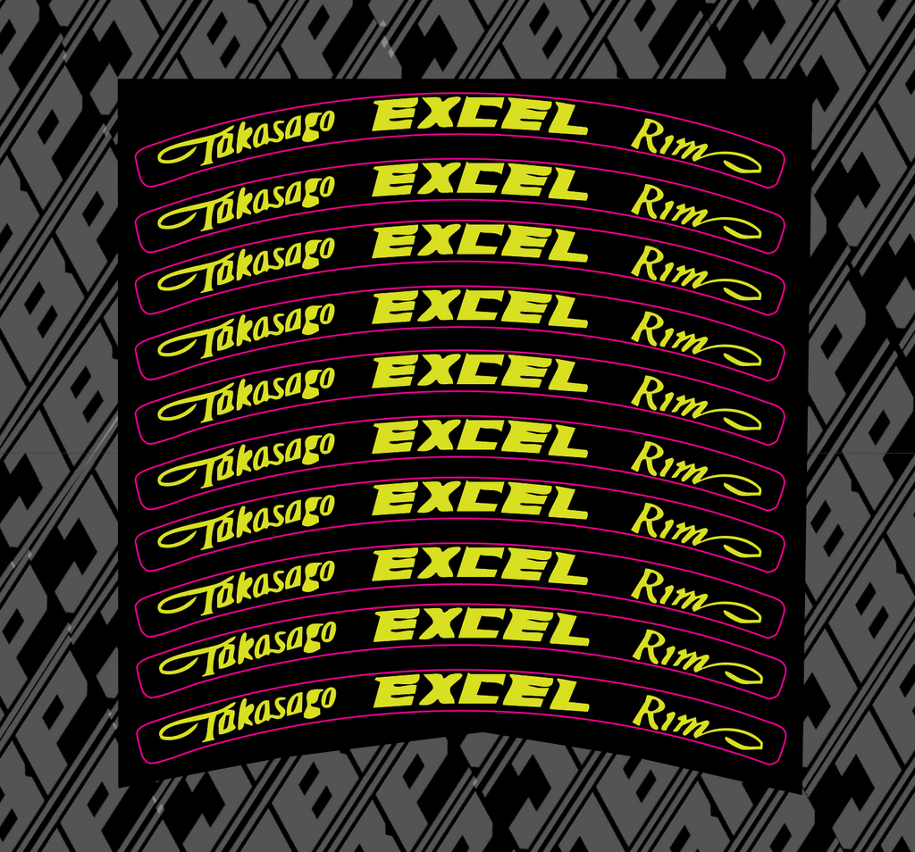 Excel Wheel Stickers